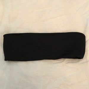 Black bandeau bikini top